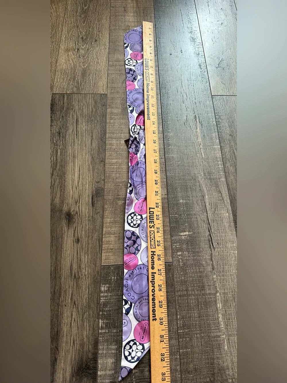 COACH Skinny Silk Bag Scarfs Lot Of 2